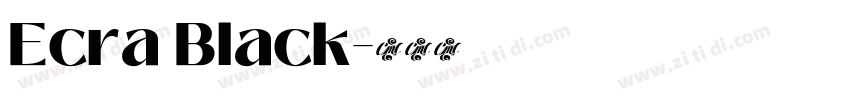 Ecra Black字体转换